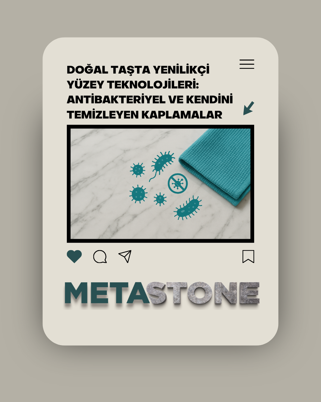 Doğal Taşta Yenilikçi Yüzey Teknolojileri: Antibakteriyel ve Kendini Temizleyen Kaplamalar