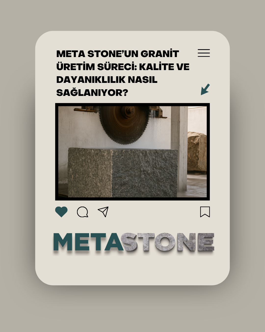 Meta Stone’un Granit Üretim Süreci: Kalite ve Dayanıklılık Nasıl Sağlanıyor? 