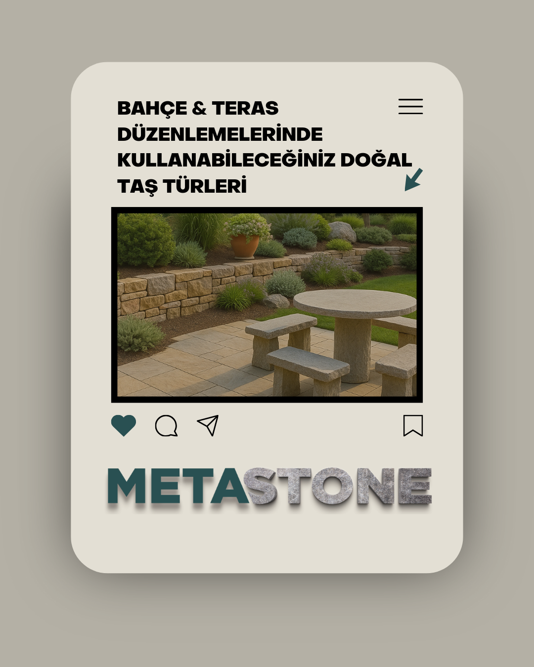  Bahçe & Teras Düzenlemelerinde Kullanabileceğiniz Doğal Taş Türleri